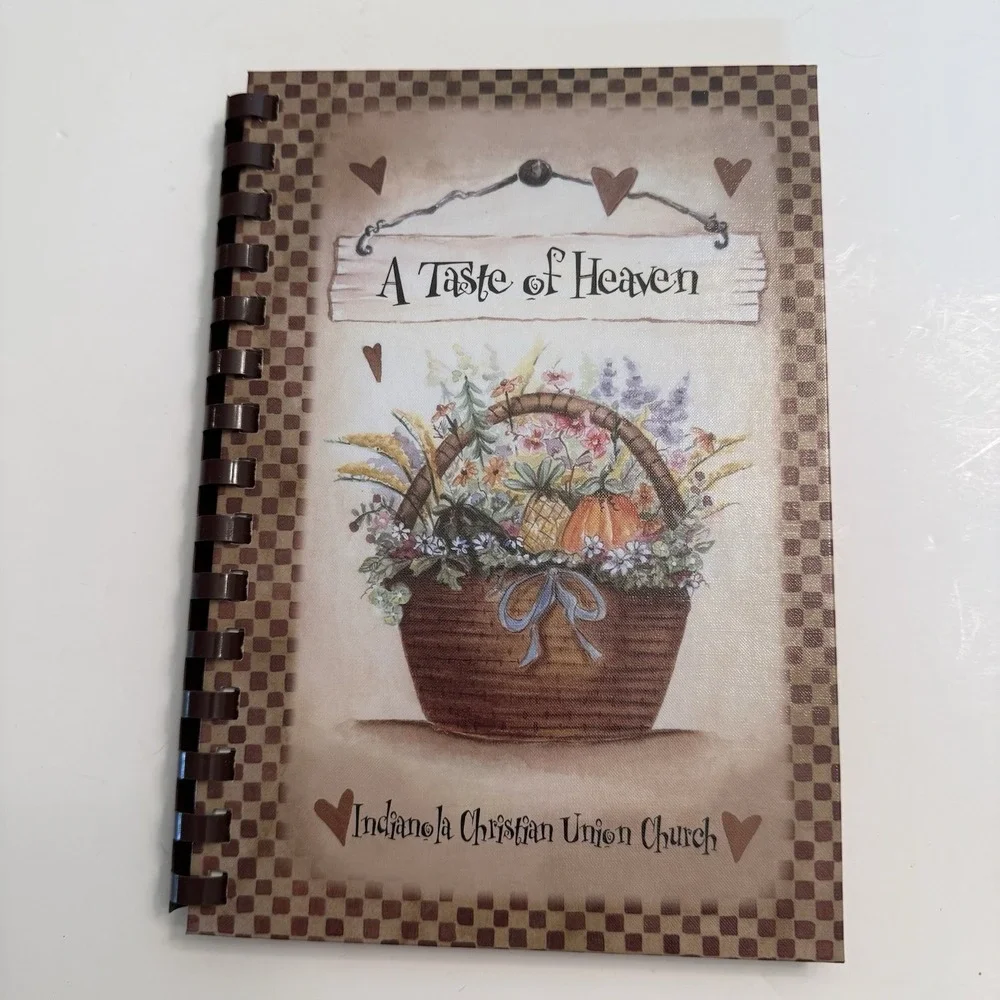Taste Of Heaven Indianola Christian Union Church Iowa Binder Recipes 2004 VTG